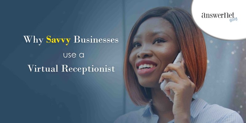 Virtual Receptionist Service woman on phone